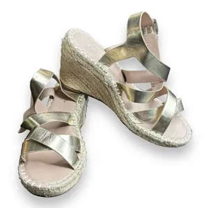 Charles David Womens Gold Espadrilles Size 7.5‎ thumbnail 6