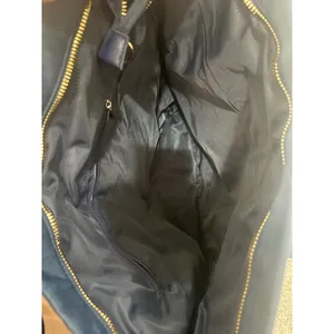 Blue‎ Nylon Zipper Tote Bag Front Pockets Reusable Grocery Beach Travel thumbnail 4