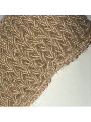 Vintage Woven Tan Belt with Dark Metal Buckle thumbnail 6