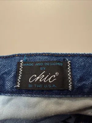 Vintage Chic High Rise Mom Jeans Dark Wash Tapered Leg Made in USA Size 20W thumbnail 3