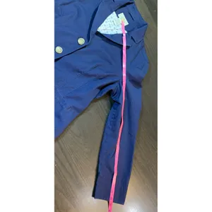L.L.Bean Women's Navy Blue Cotton Blazer Jacket Size 14 REG Business Casual READ thumbnail 9
