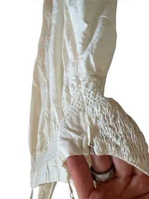 Zara Cotton Poplin Maxi Dress in Ivory s thumbnail 7