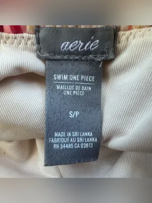 Aerie One Piece Swimsuit Geometric Patchwork Women’s Small Beach thumbnail 7