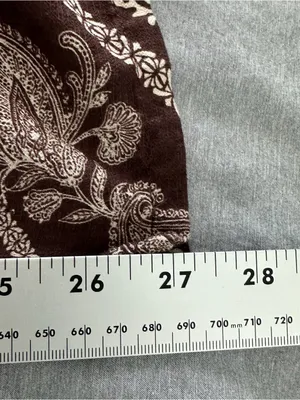Dotti Women’s Brown Paisley Wide Leg Pull-On Pants Size M Boho Palazzo thumbnail 8