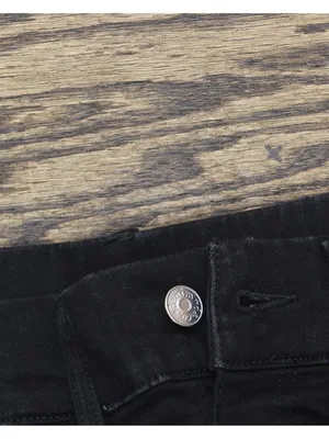 Denim & Co. Cozy Touch Relaxed Straight Jeans A671600 Black 6 Tall thumbnail 6