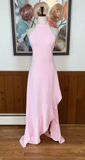 Beautiful New Lulu’s Majestic Perfection Pink Ruffle Gown! thumbnail 1