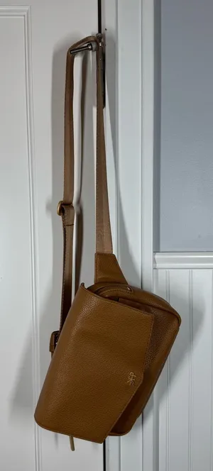 Freshly Picked Classic Fanny Pack bum bag Park Sling bag In Toffee brown diaper thumbnail 1