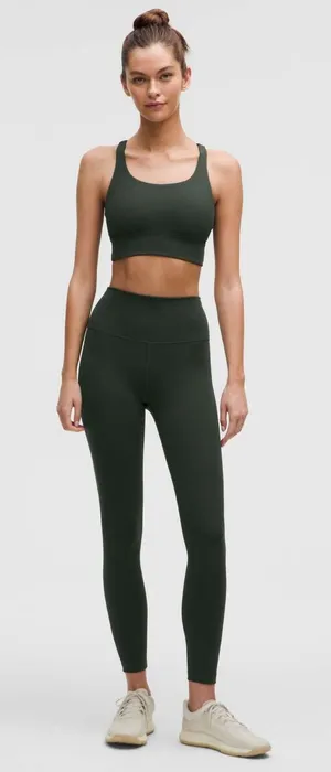 Lululemon Wunder Train High-Rise Tight 28"Rainforest Green Size 6 NWT thumbnail 1