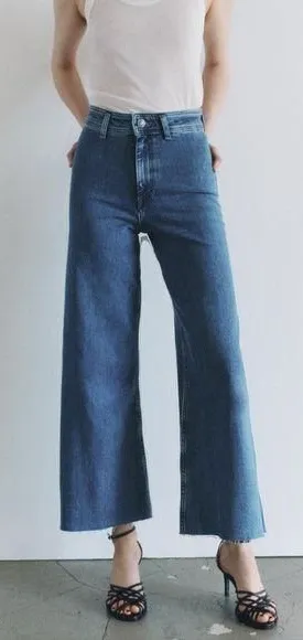 Zara Marine Straight Blue Jean Size 4 thumbnail 1