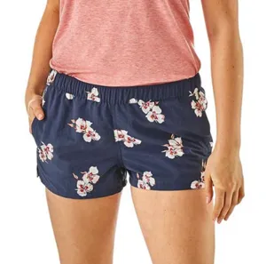 Patagonia XS Barely Baggies Shorts Swim Blue Floral Pockets DWR Beach Surf Sport thumbnail 1