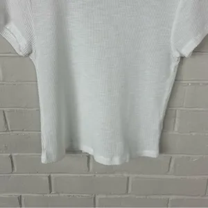 Aerie White Waffle Knit Baby Tee Size XS thumbnail 4