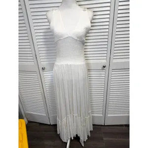 FREE PEOPLE WHITE FUN IN THE SUN MAXI DRESS SZ Large thumbnail 7