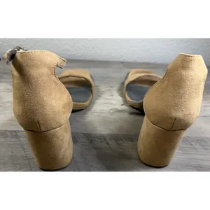 Worthington Faux Suede Ankle Strap Block Heel Sandals - Beige/Tan* 8.5 thumbnail 6