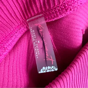 Free People Movement Pink Hot To It Full Length Ribbed Legging Active Pants M thumbnail 8