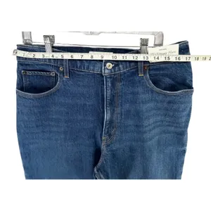 Abercrombie & Fitch The Vintage Flare Jeans Womens 31‎ Blue High Rise Raw Hem thumbnail 5