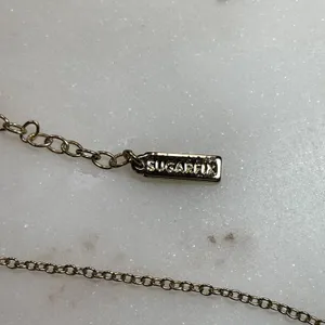 BaubleBar SugarFix | Gold Tone "K" Initial Necklace thumbnail 3