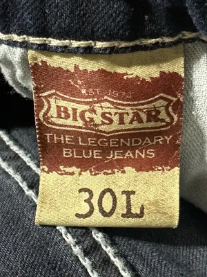 Big Star Remi low rise flare jeans embellished back pockets size 30 y2k thumbnail 11
