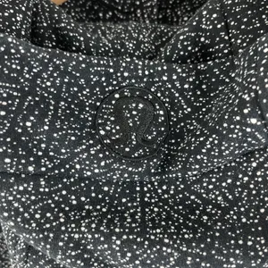 Night View Black White Polka Dot Athletic Workout Scuba Hoodie NEW thumbnail 13