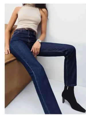 NWT Reformation Jax Stretch High Rise Straight Leg Jeans Seneca SZ -24 thumbnail 2