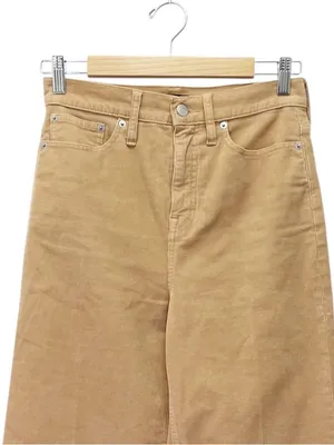 J. Crew Tall Wide Leg Corduroy Pants 26T Tan High Rise Trouser Jeans Stretch thumbnail 4