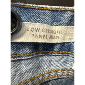 Cotton On Low Straight‎ Panel Jean Light Wash Patchwork Relaxed Straight Leg thumbnail 2