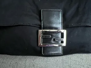 Fendi Vintage mamma baguette neoprene black shoulder bag thumbnail 9