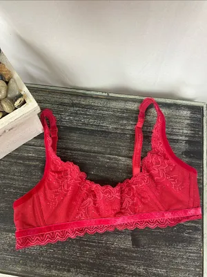 Victoria's Secret Very Sexy Red Balconette Wire Free Bra M thumbnail 3