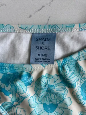 Shade & Shore Aqua Floral Women’s Two-Piece Swim Suit thumbnail 8