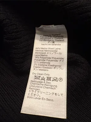 Madewell Whipstitched Longline Cardigan Merino Blend black white combo Sz L NWT thumbnail 9
