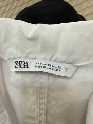 Zara White Collared Button-Up Romper thumbnail 4