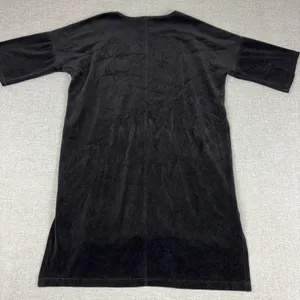 XCVI Dress Womens L Black Shift Kimono‎ Sleeve Oversized Velour Casual Party thumbnail 10