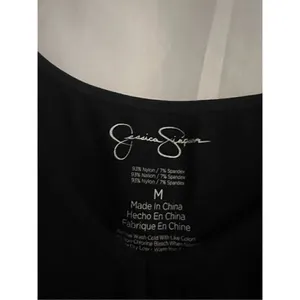 Jessica Simpson Black Crop Top V-Neck Woman’s Size Medium thumbnail 3
