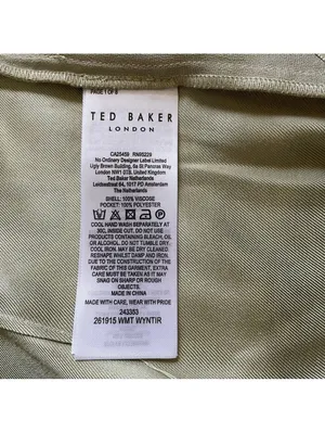Ted Baker Wyntir Tailored Wide Leg Pants Mid Green Size 5 / US Large Tropical thumbnail 5