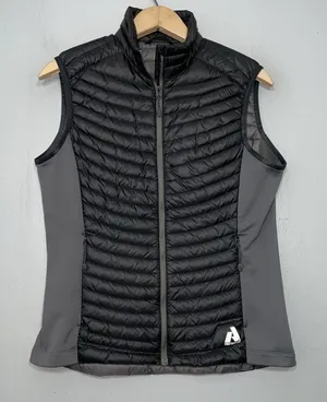 Eddie Bauer First Ascent Puffer Vest Size M Black 800 Fill Goose Down Packable thumbnail 1