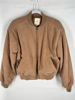 Thread & Supply Camel Corduroy‎ Bomber Jacket Size XS Tan thumbnail 1