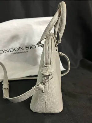 London Skye Women’s Light Grey Satchel Handbag Purse NWT thumbnail 8