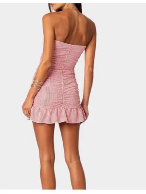 Edikted Gaia‎ Gathered Mini Dress thumbnail 3