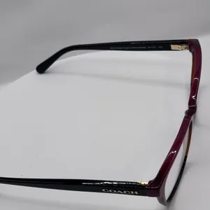 Coach HC6103 5445 54 -16 Aubgn Cognac Varsity Stripe Eyeglasses Pre-Owned thumbnail 3