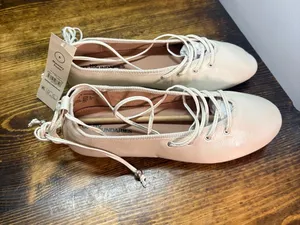 Time and tru tan lace up flats size 8 thumbnail 1