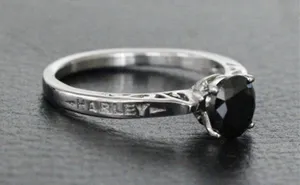 NEW 🔥Sz 9 HD Black stone Ring thumbnail 2