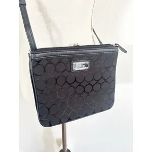 Nine‎ West Black Circle Pattern Crossbody Bag thumbnail 2