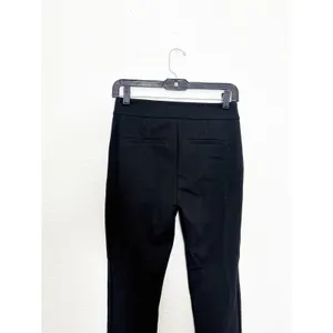 Anthropologie The Essential Slim Ankle Zip Pant Black Women's Size 0 Minimalist thumbnail 13