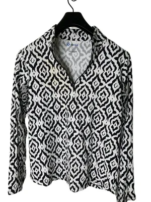 IBKUL 1/4 zip golf pullover women's size large Black thumbnail 1