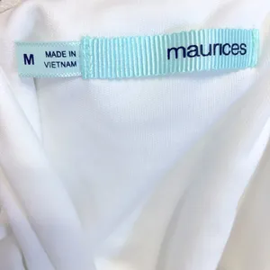 Maurices • White Midi Princess Waistline Bridal Shower Dress Size Medium thumbnail 4