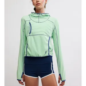 FP MOVEMENT Care FP On The Run Lightweight Fleece Pullover /Jade thumbnail 5