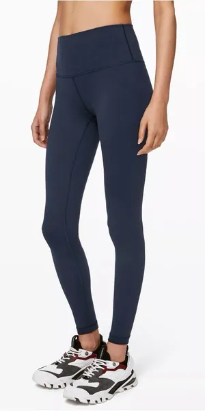 Lululemon Wunder Under High Rise Tight 25” Full On Luxtreme in Navy thumbnail 1