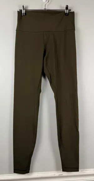 lululemon Olive wunder under High Rise Ankle Leggings Women's Size 8 thumbnail 1