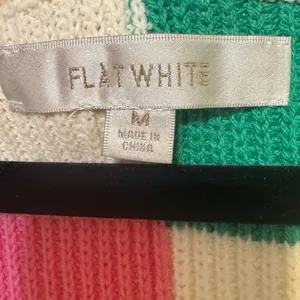 Anthropologie Flat White Colorful Striped Maxi Dress Size medium thumbnail 5