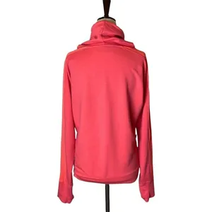 Under Armour Sweatshirt‎ Women Small Pink Loose Fit Mock Neck Pullover Athletic thumbnail 2