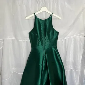 Lulus Broadway Show Emerald Green High-Low Gown thumbnail 14